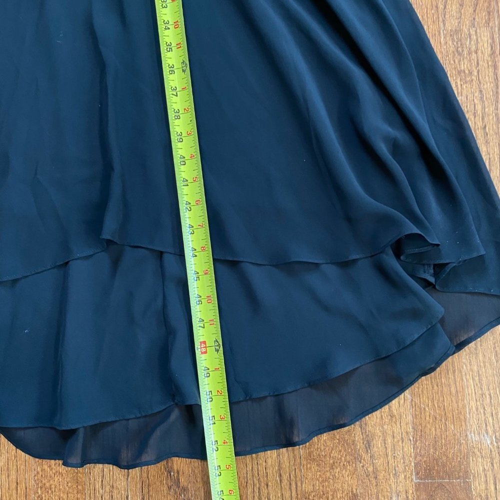 Cece Dress Size 4 Small Chiffon Tiered Halter Cocktail Party Evening Midi Lilli - Picture 8 of 11